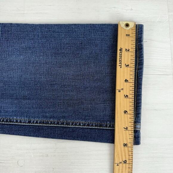 rag & bone Stiletto Boot Cut Jeans Women 31 Low Rise Bishop Blue Medium Wash Y2K - Picture 15 of 16